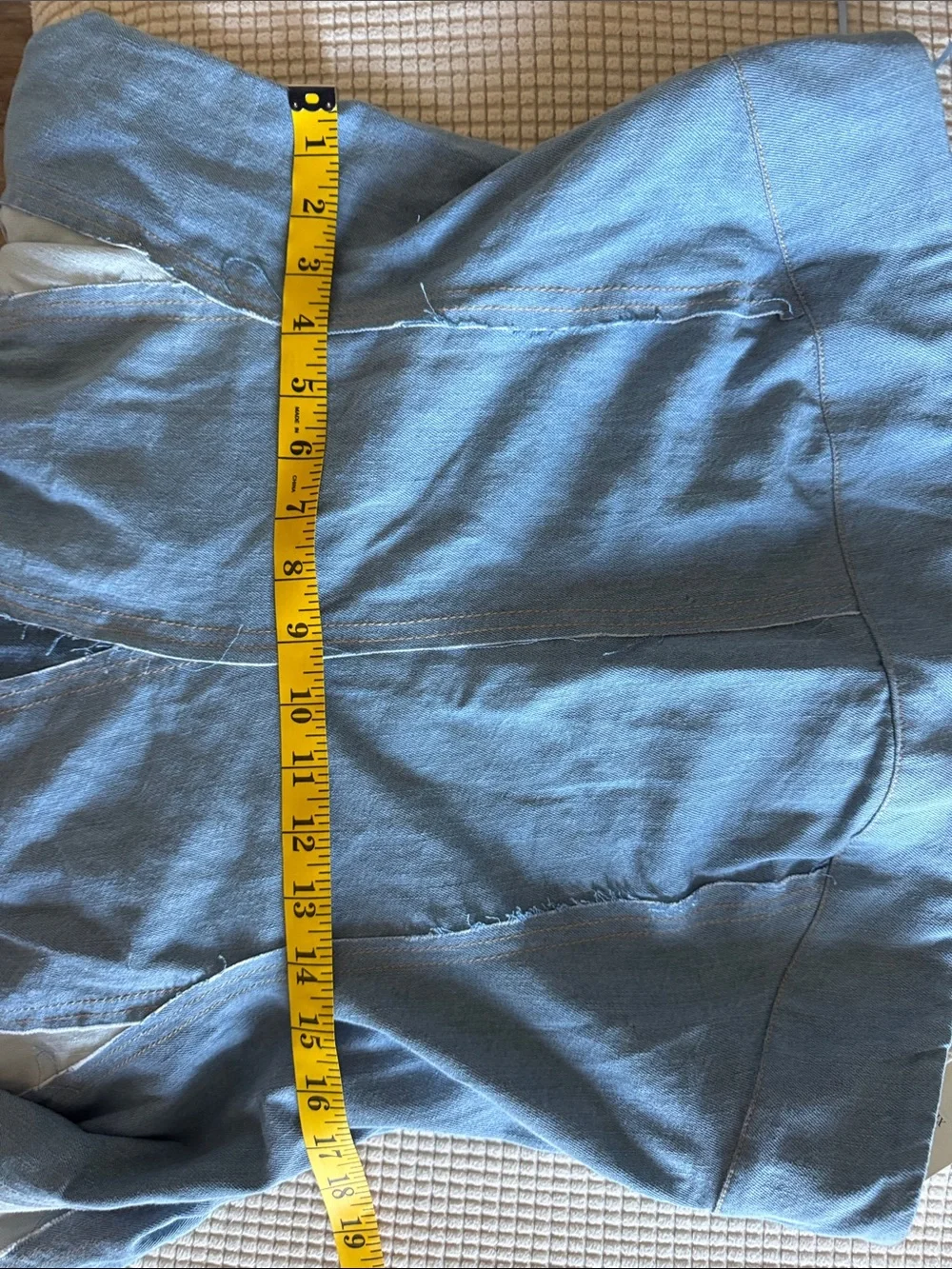 NWT Anthropologie Light Blue Denim mini dress